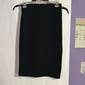 Black pencil skirt